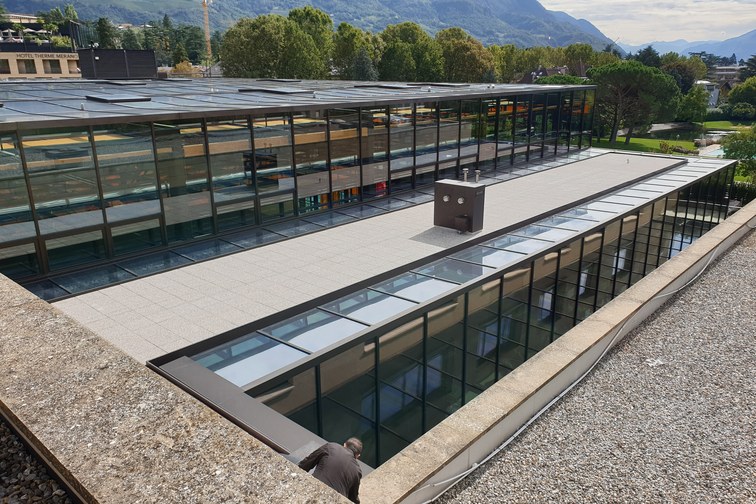 Glasdach Therme Meran